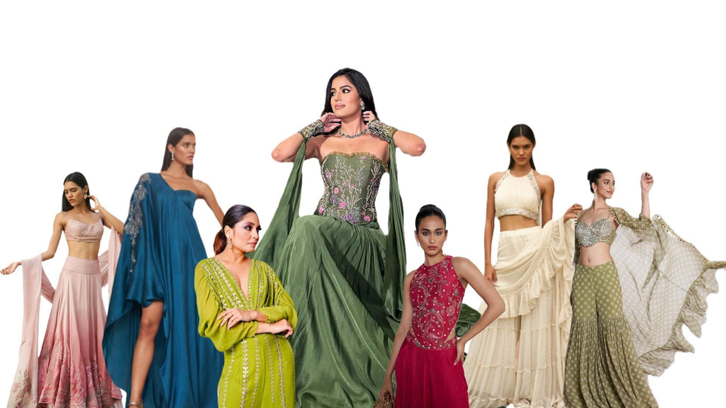 Festive Ease: Amrta's Fesive Wardrobe of Light, Love and Embroidery